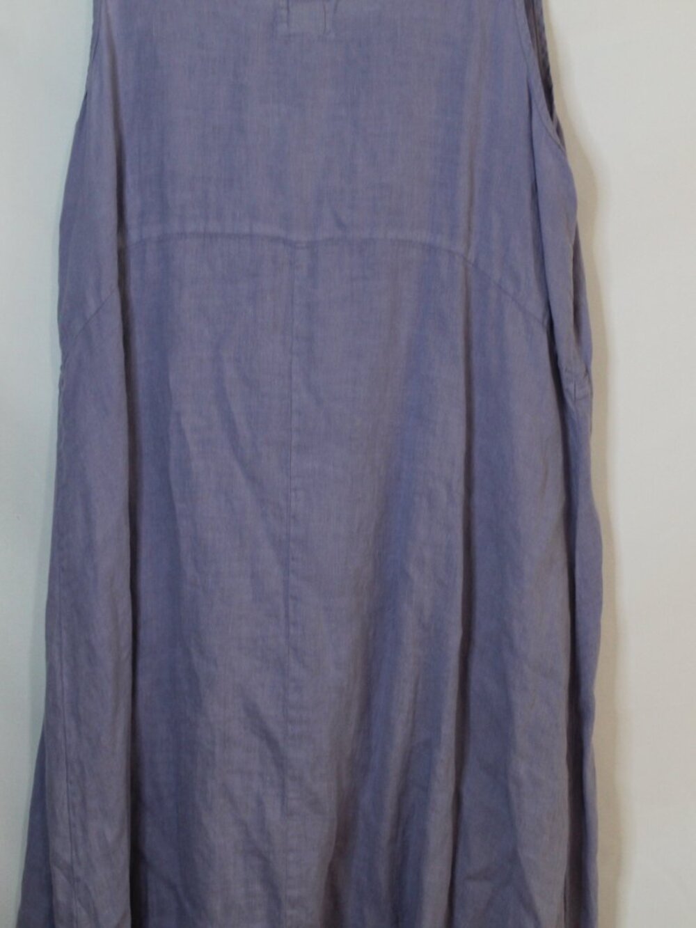 Vintage Blue Fish women's dress size 1 lavender linen natural fiber sleeveless - Picture 10 of 11